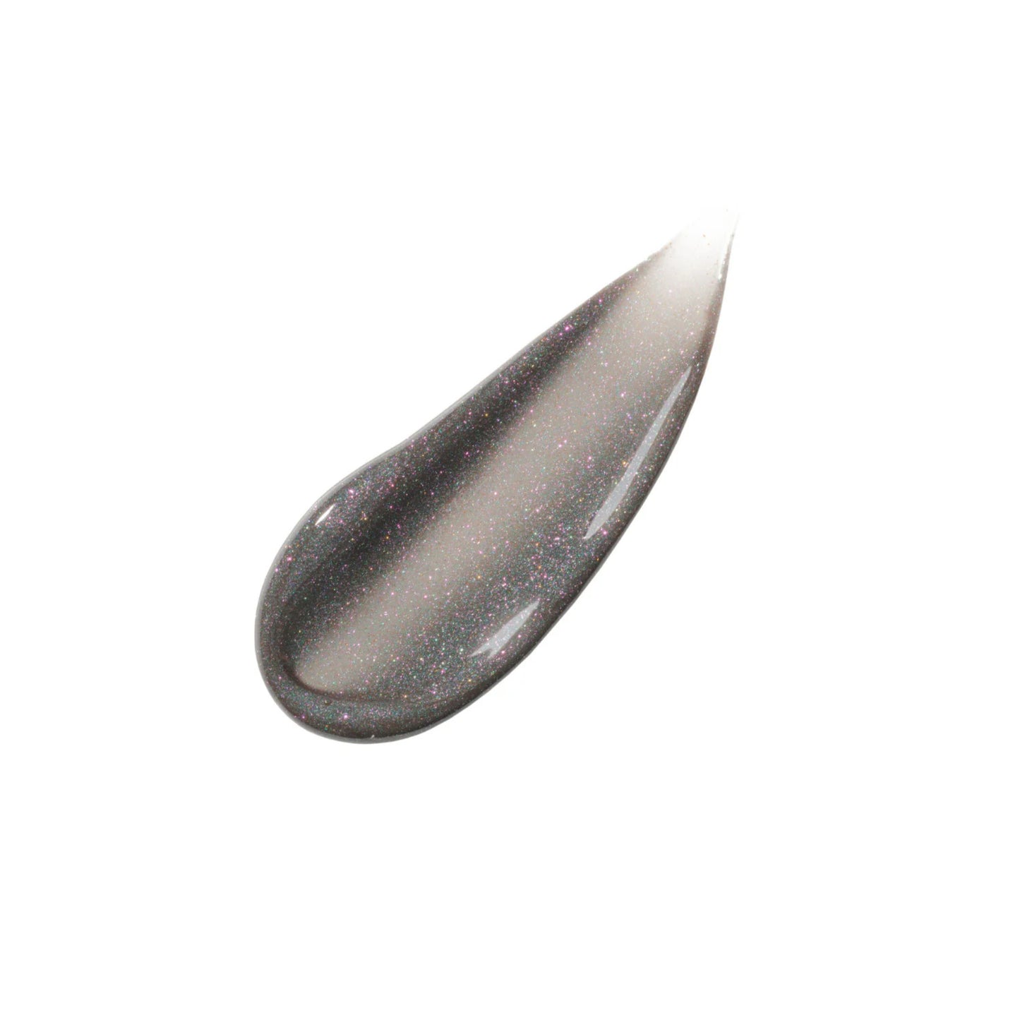 Fenty Beauty Gloss Bomb Kaboom Farbswatch mit violett-grauem Glanzfinish