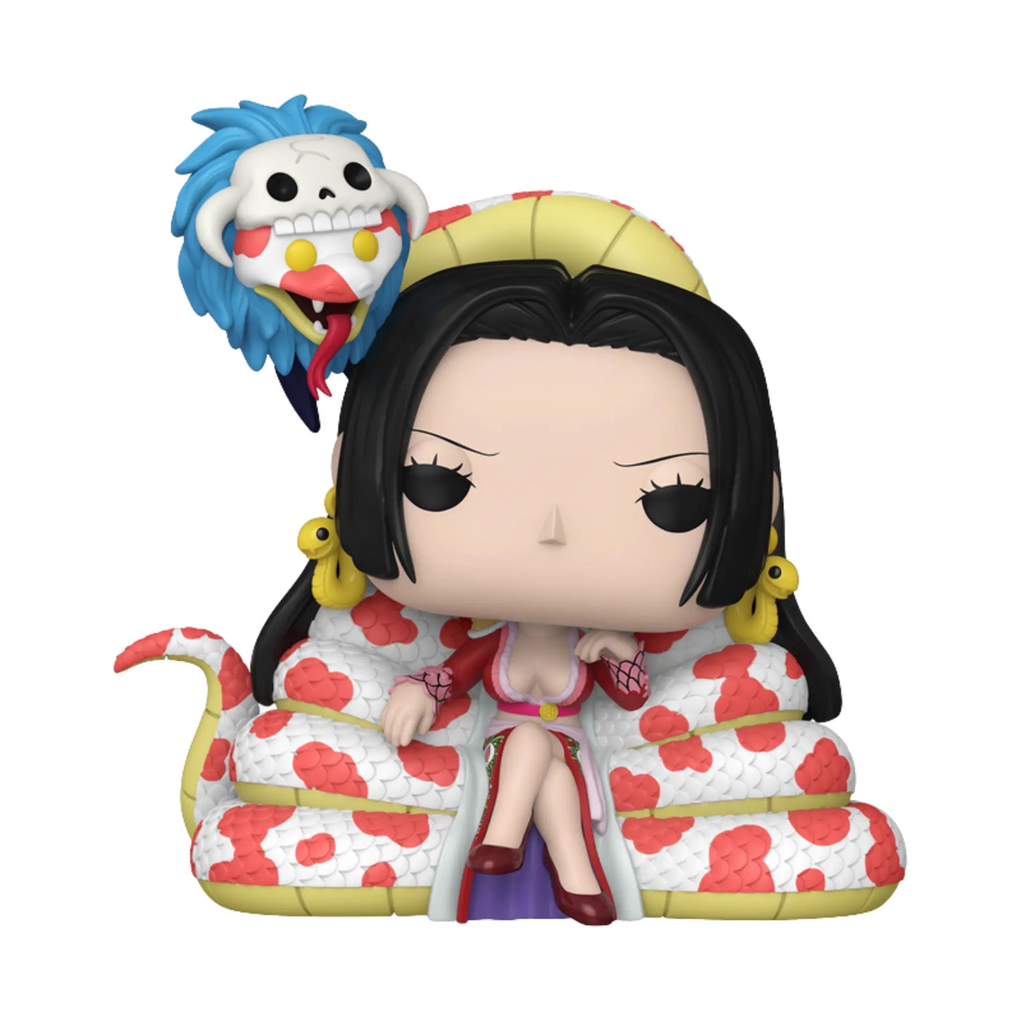 Funko Pop! One Piece Boa Hancock sitzend auf Schlange mit Salome, Detailansicht der Vinylfigur
