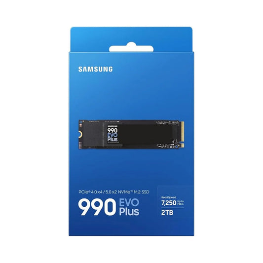 Samsung 990 EVO Plus 2TB NVMe M.2 SSD in Originalverpackung Vorderseite
