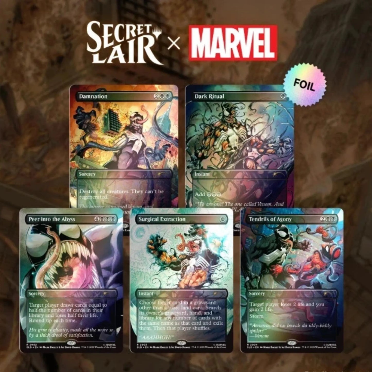 Secret Lair x Marvel – Venom Unleashed Colors Foil Edition