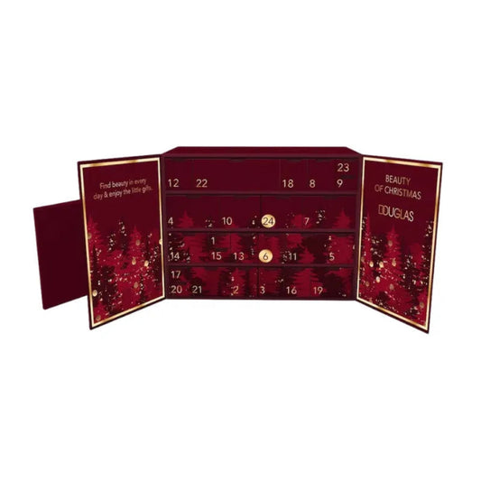 Douglas The Luxury Advent Kalender 2025 geöffnet – luxuriöser Beauty-Adventskalender mit 24 Fächern voller Pflege, Make-up und Duft-Minis in festlichem Design