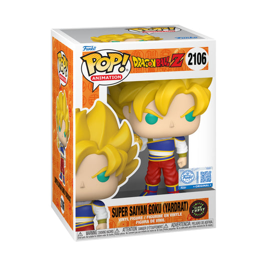 Funko Pop Dragon Ball Z Super Saiyan Goku Yardrat #2106 Box Vorderansicht