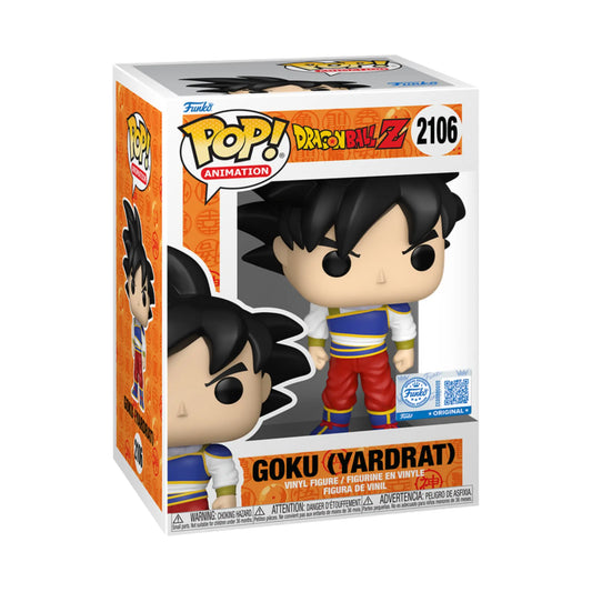 Funko POP Dragon Ball Z Goku Yardrat #2106 Vinylfigur in der Box Seitenansicht