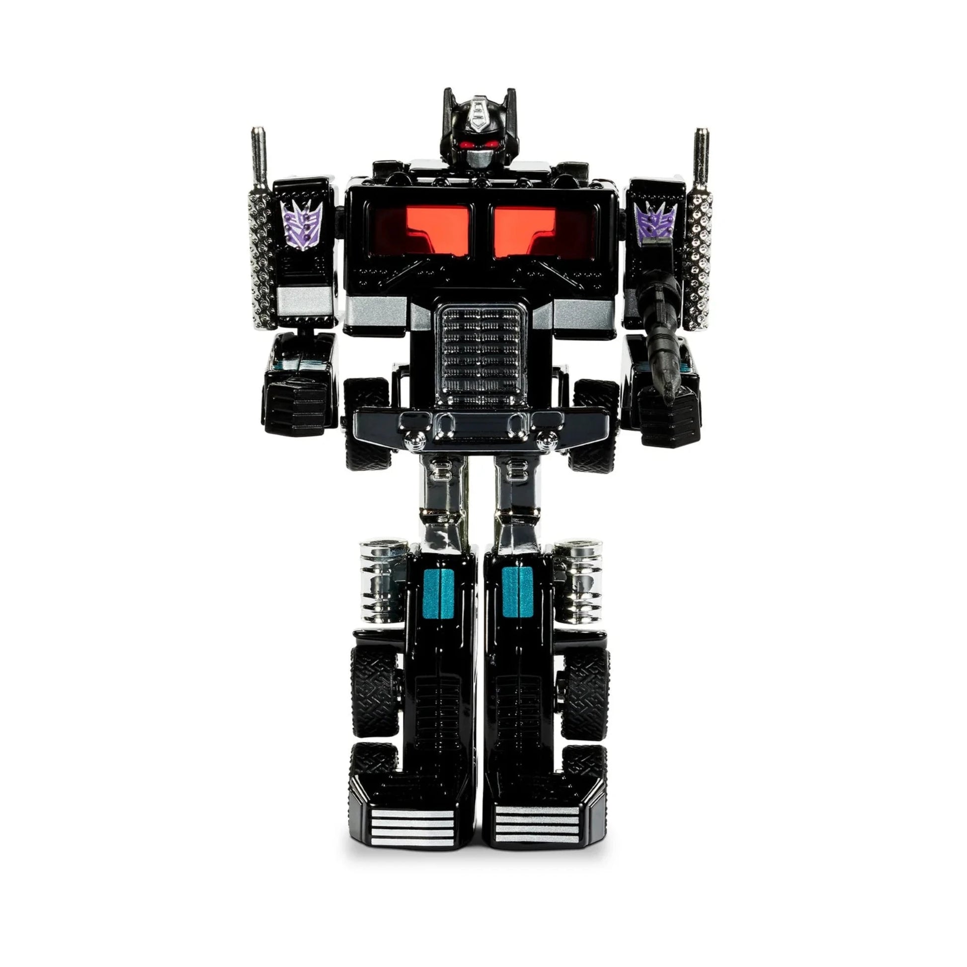 Hot Wheels Premium Transformers Nemesis Prime – exklusive schwarze Sammlerfigur mit roten Akzenten und authentischen Details im klassischen Transformers-Design.