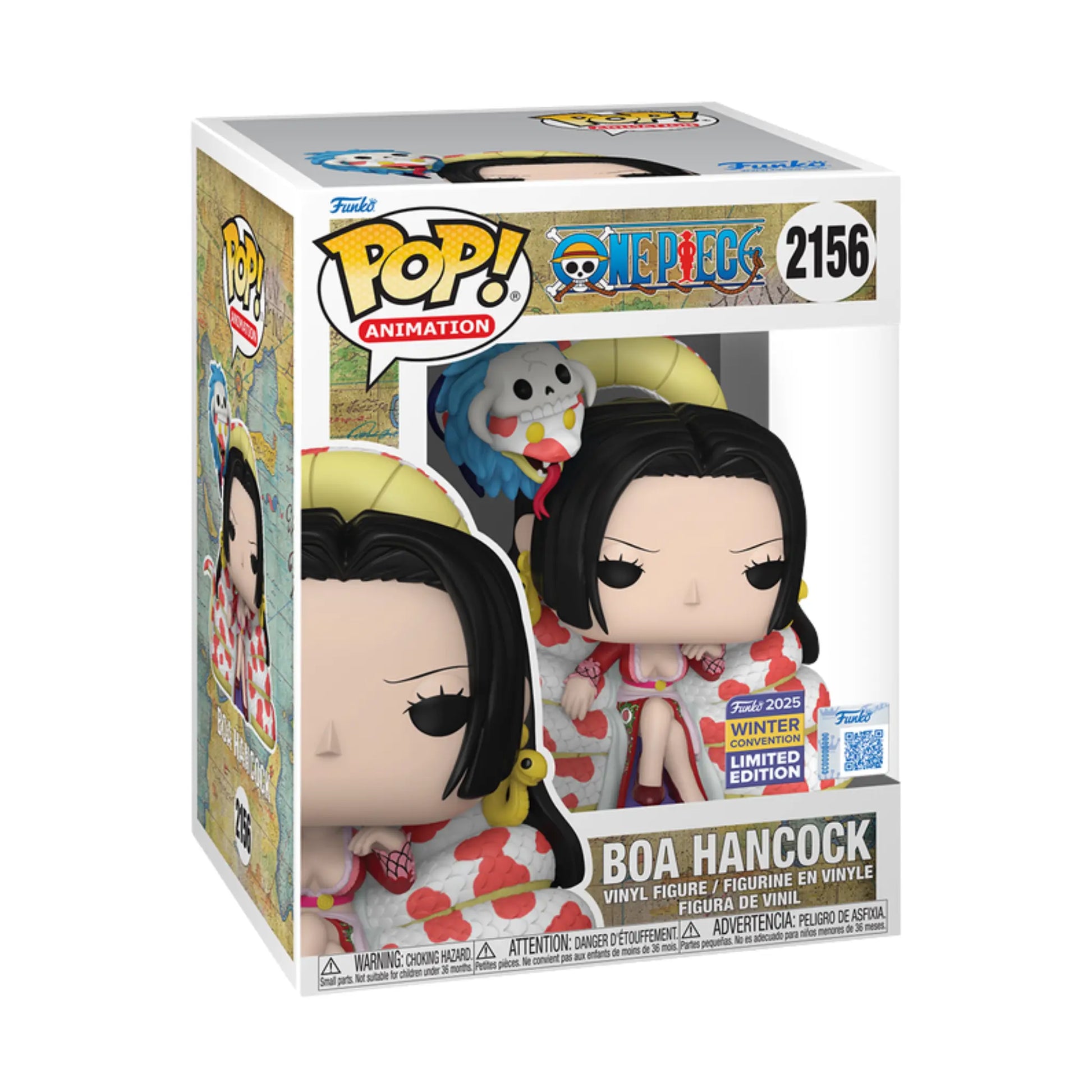 Funko Pop! Animation One Piece Boa Hancock #2156 in Originalverpackung mit Limited Edition Winter Convention Sticker