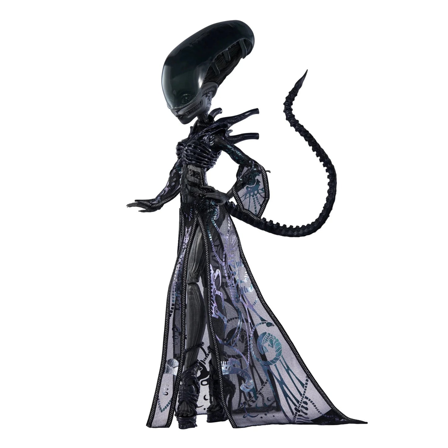 Monster High Skullector Alien Puppe – stehende Figur mit transparentem Kleid