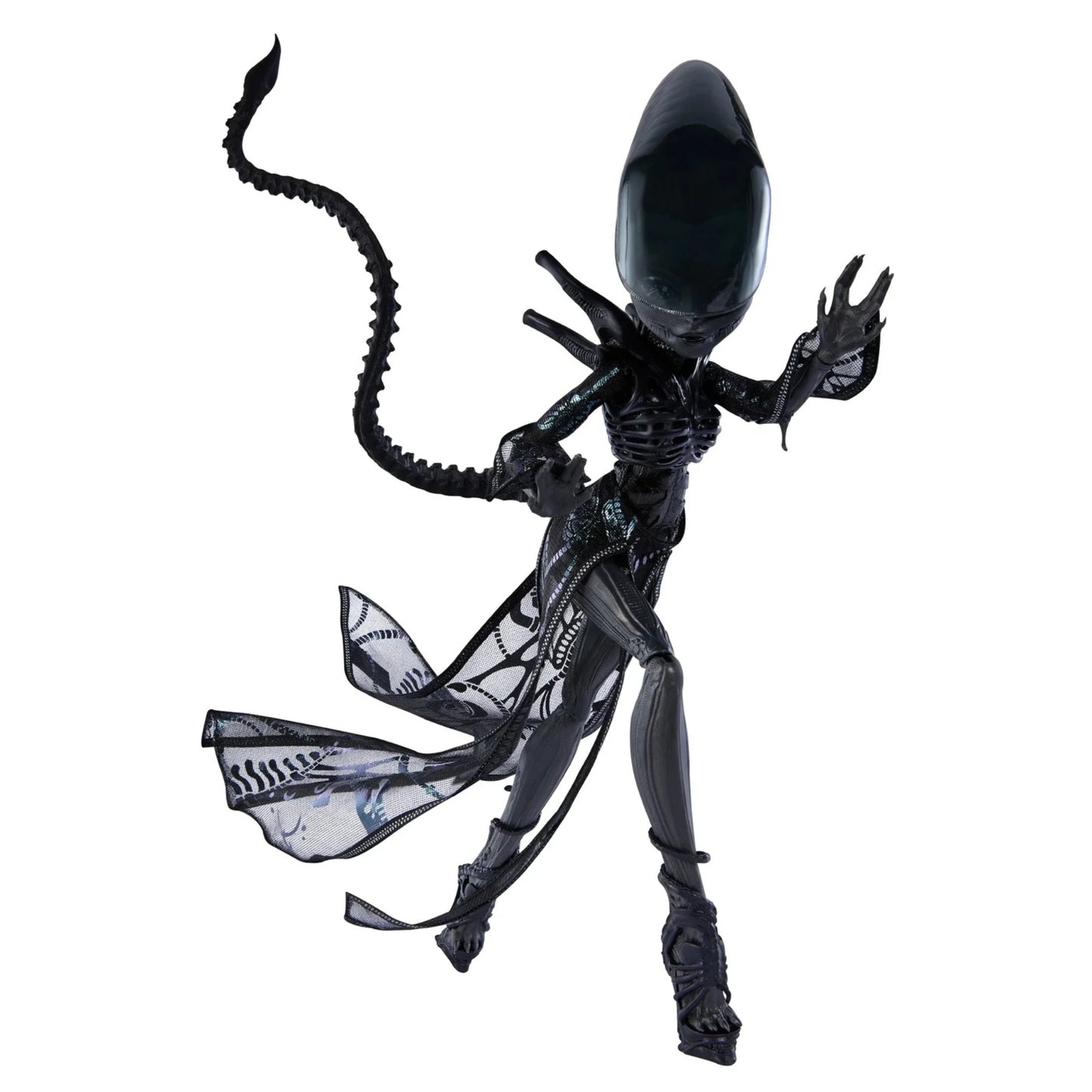 Monster High Skullector Alien Puppe – dynamische Pose mit Alien-Schwanz