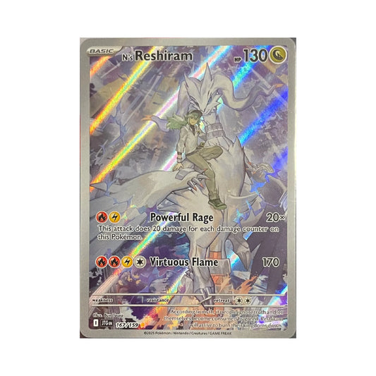 Pokemon Ns Reshiram JTG 167 – originale Pokémon Sammelkarte, Vorderseite