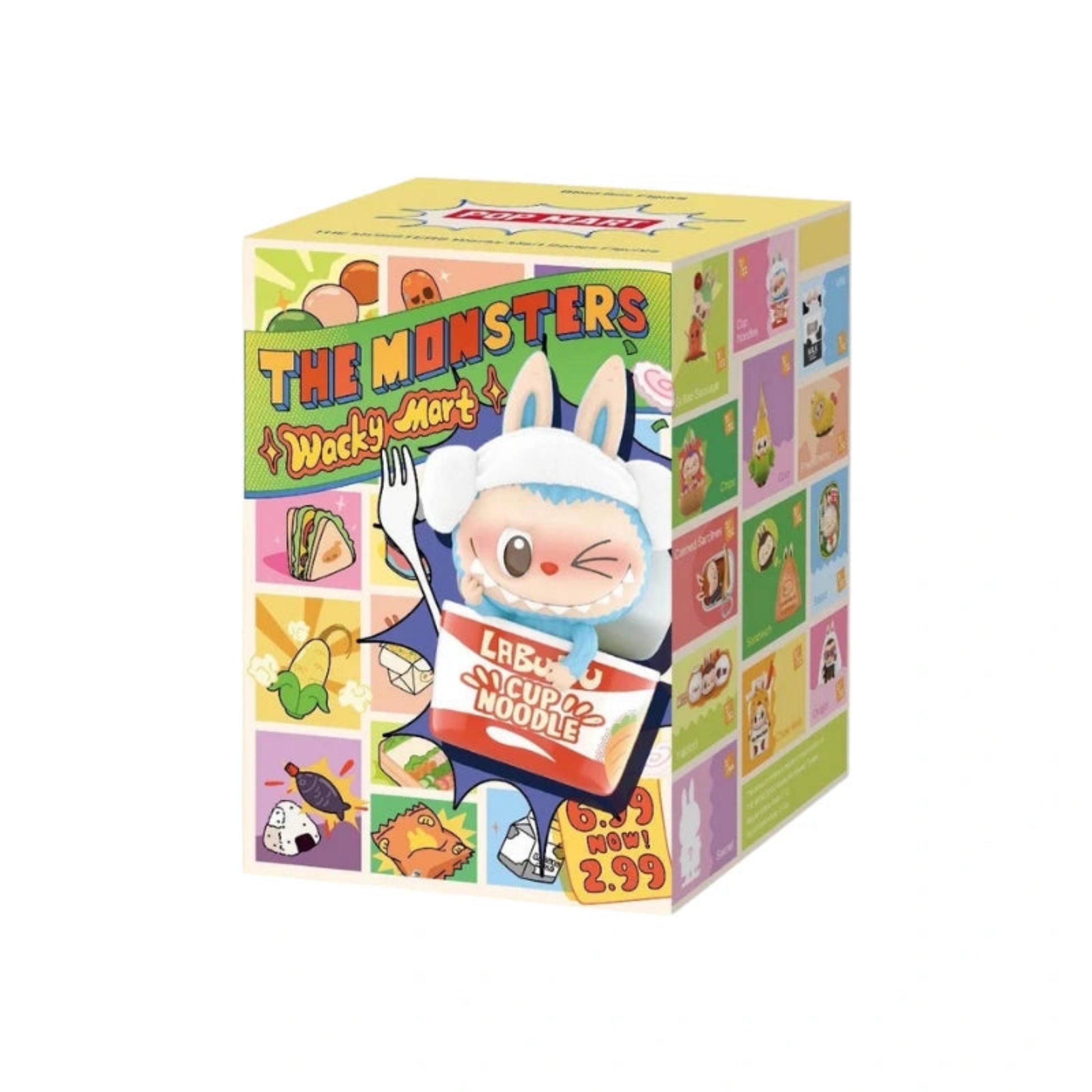 POP MART LABUBU THE MONSTERS Wacky Mart Blind Box – versiegelte Sammelbox mit einer zufälligen LABUBU-Figur im farbenfrohen Supermarkt-Design, Teil der beliebten Wacky Mart Kollektion.
