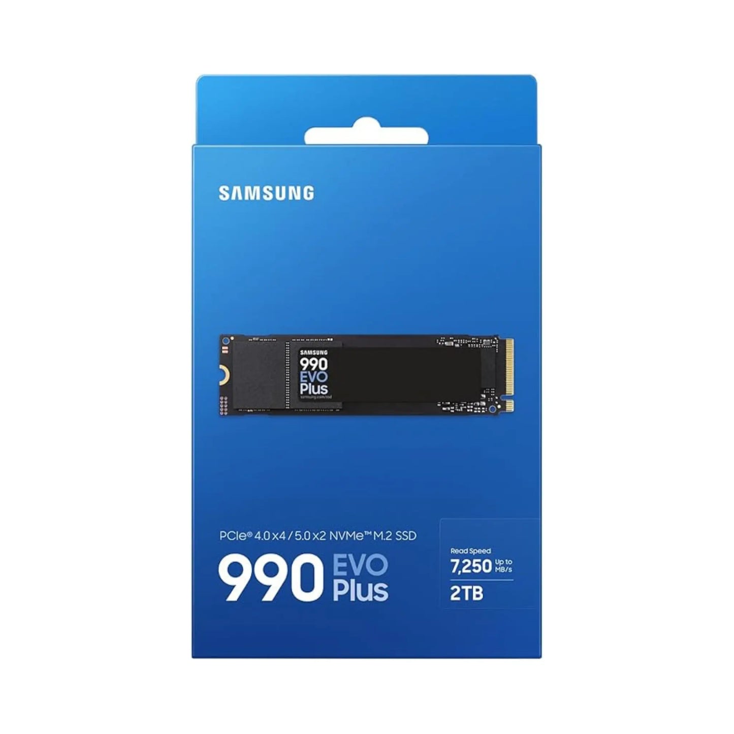 Samsung 990 EVO Plus 2TB NVMe M.2 SSD in Originalverpackung Vorderseite