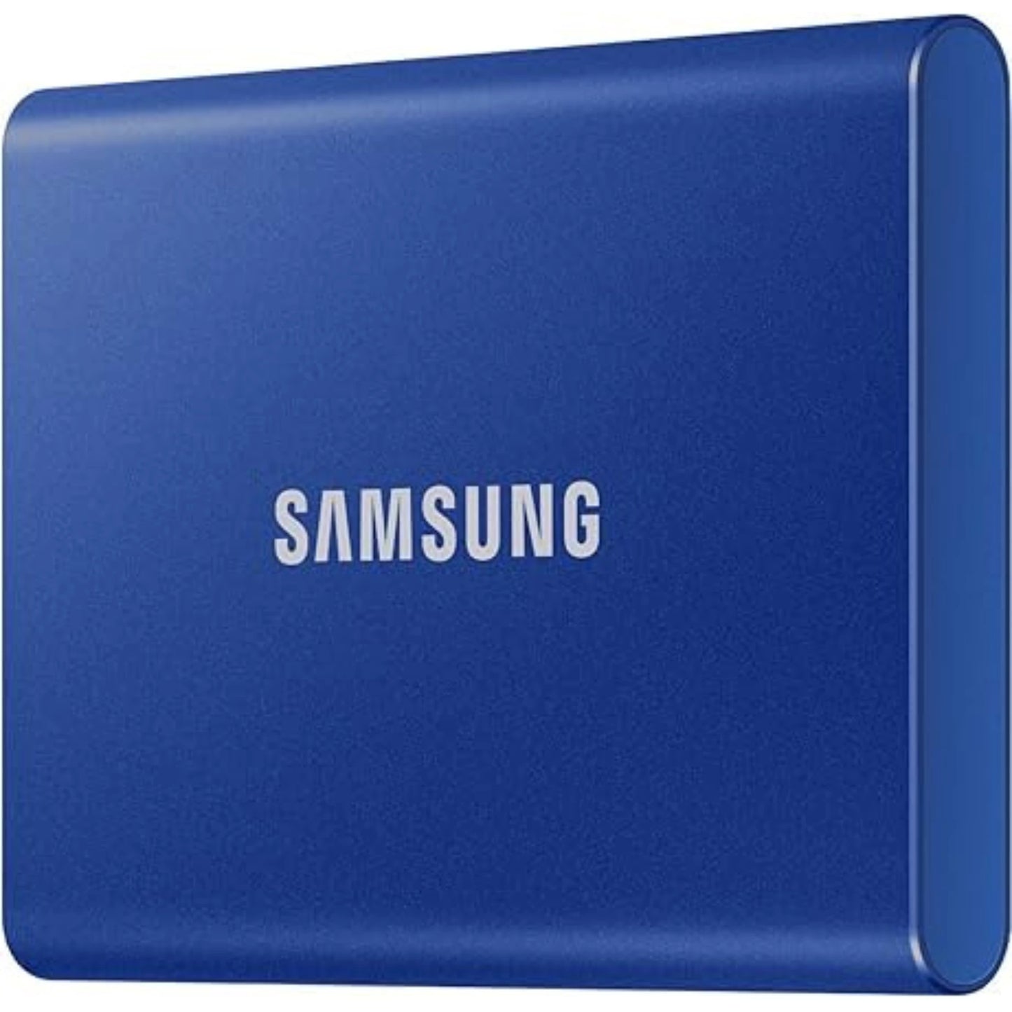 Samsung Portable SSD T7 2TB externe SSD blau Seitenansicht