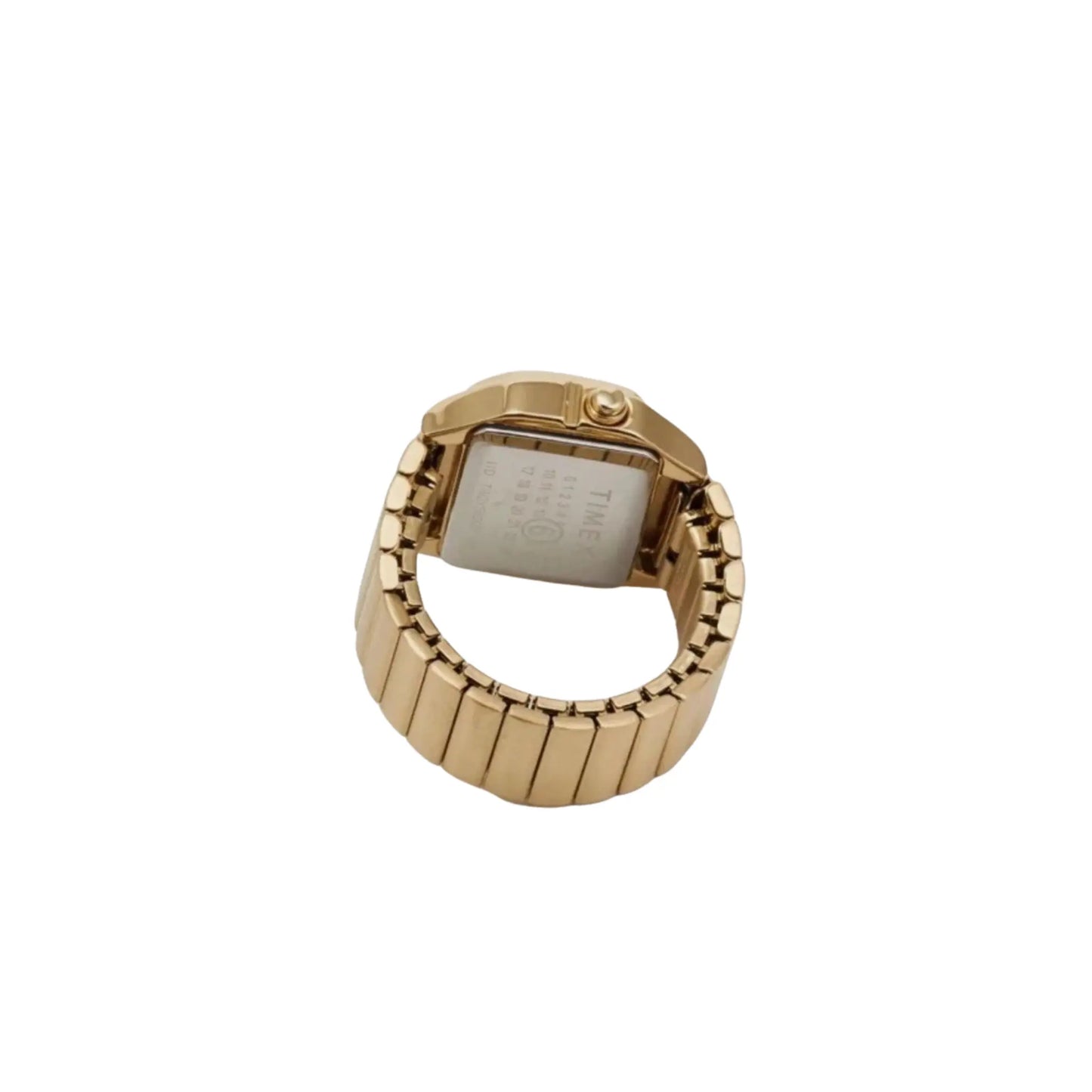 Timex MM6 Digitaluhr Gold S/M Rückseite mit Gehäuseprägung